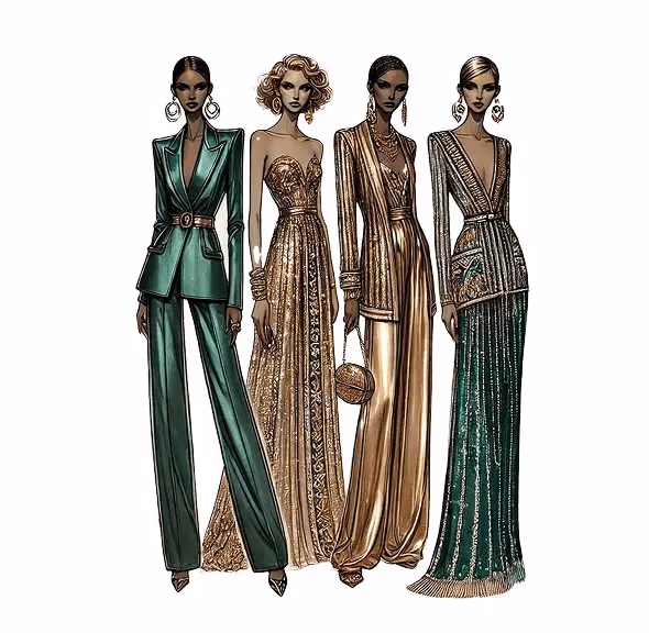 Branded hospitality attire illustration