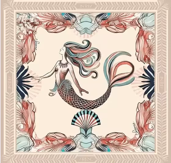 Branded merchandise scarf design